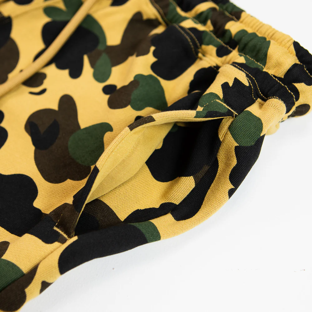 1st Camo Ape Head Sweat Shorts (Yellow) - Image 2
