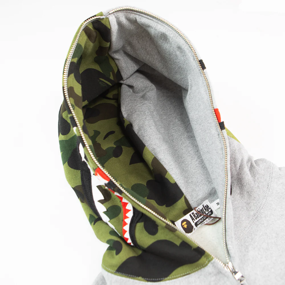 ABC Shark Full Zip Hoodie (Grey) - Image 2