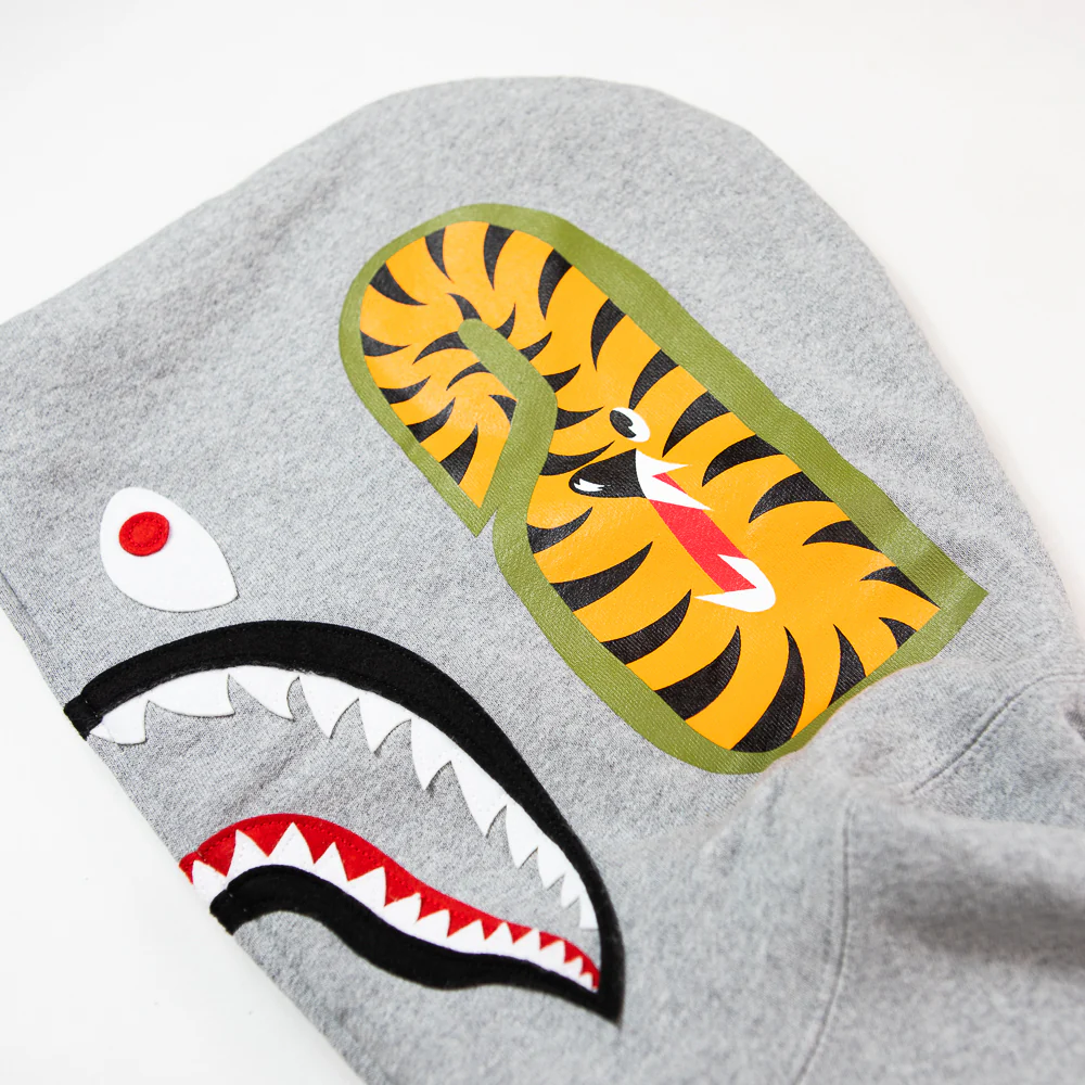 ABC Shark Full Zip Hoodie (Grey) - Image 4
