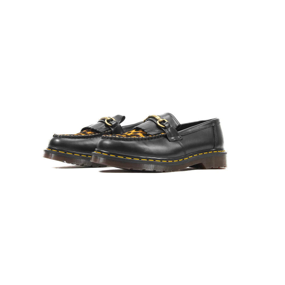 Adrian Snaffle Dress Shoe (Black/Micro Leopard) - Image 2
