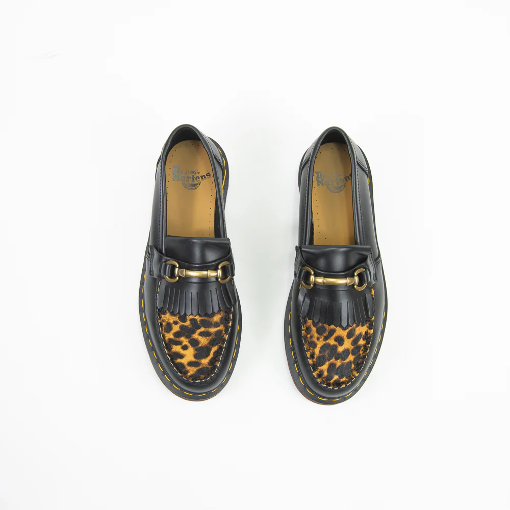 Adrian Snaffle Dress Shoe (Black/Micro Leopard) - Image 3