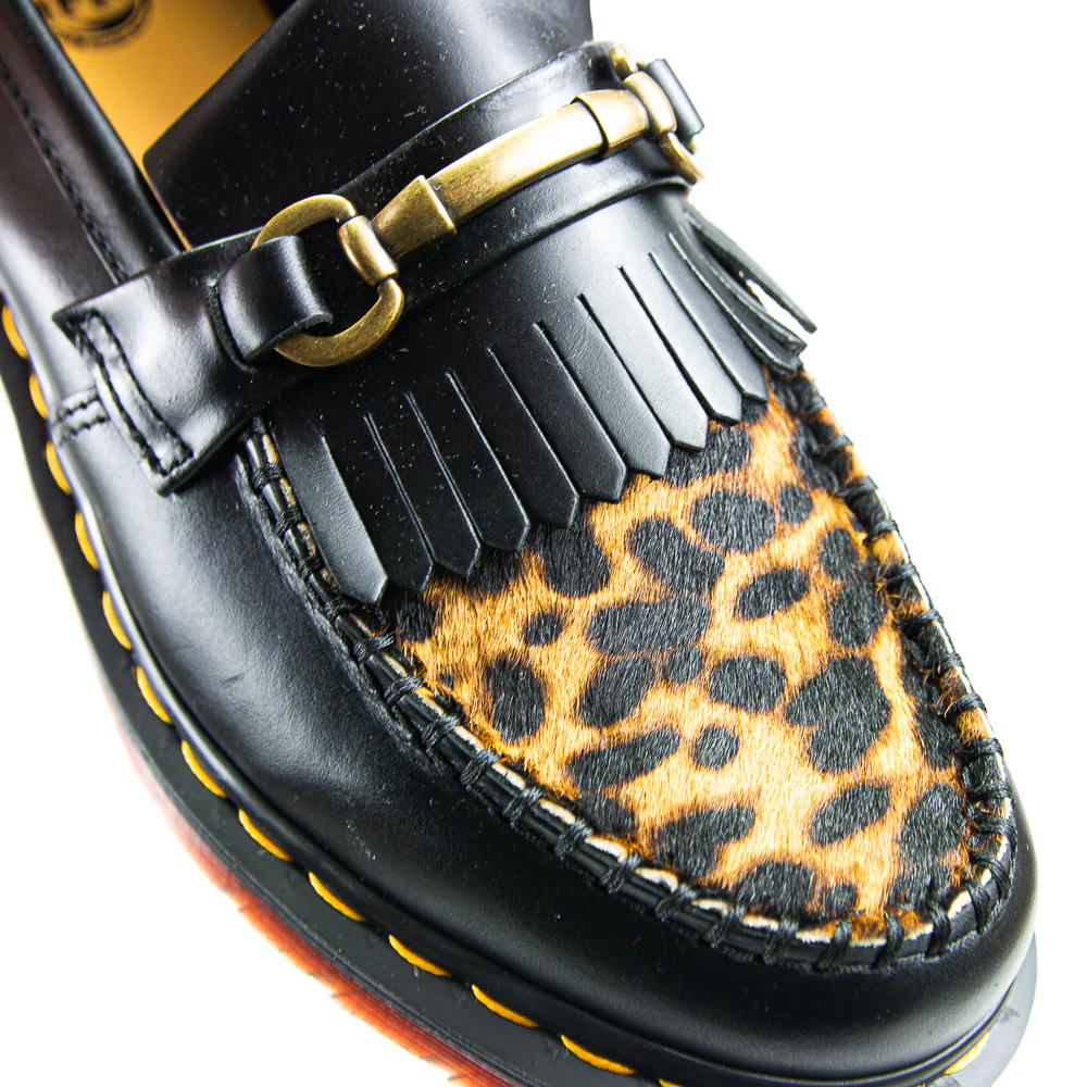 Adrian Snaffle Dress Shoe (Black/Micro Leopard) - Image 4