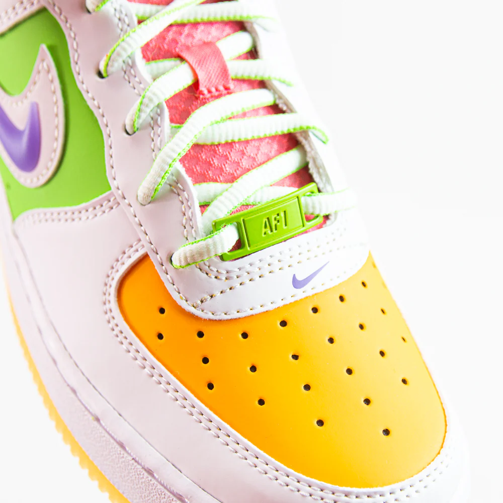 Air Force 1 LV8 1 GS (White/White-Space Purple) - Image 4