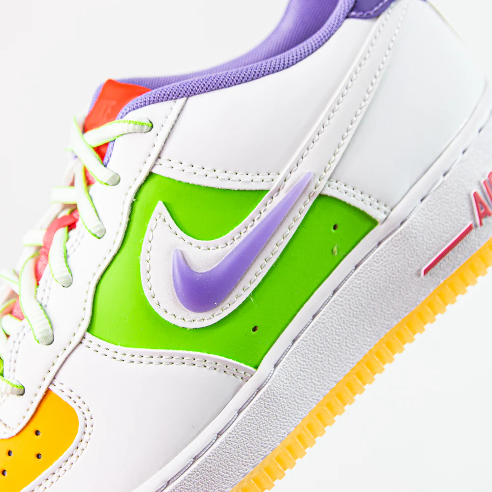 Air Force 1 LV8 1 GS (White/White-Space Purple) - Image 5