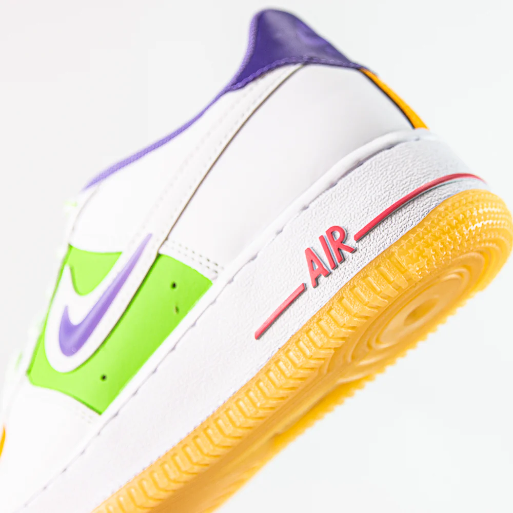 Air Force 1 LV8 1 GS (White/White-Space Purple) - Image 7