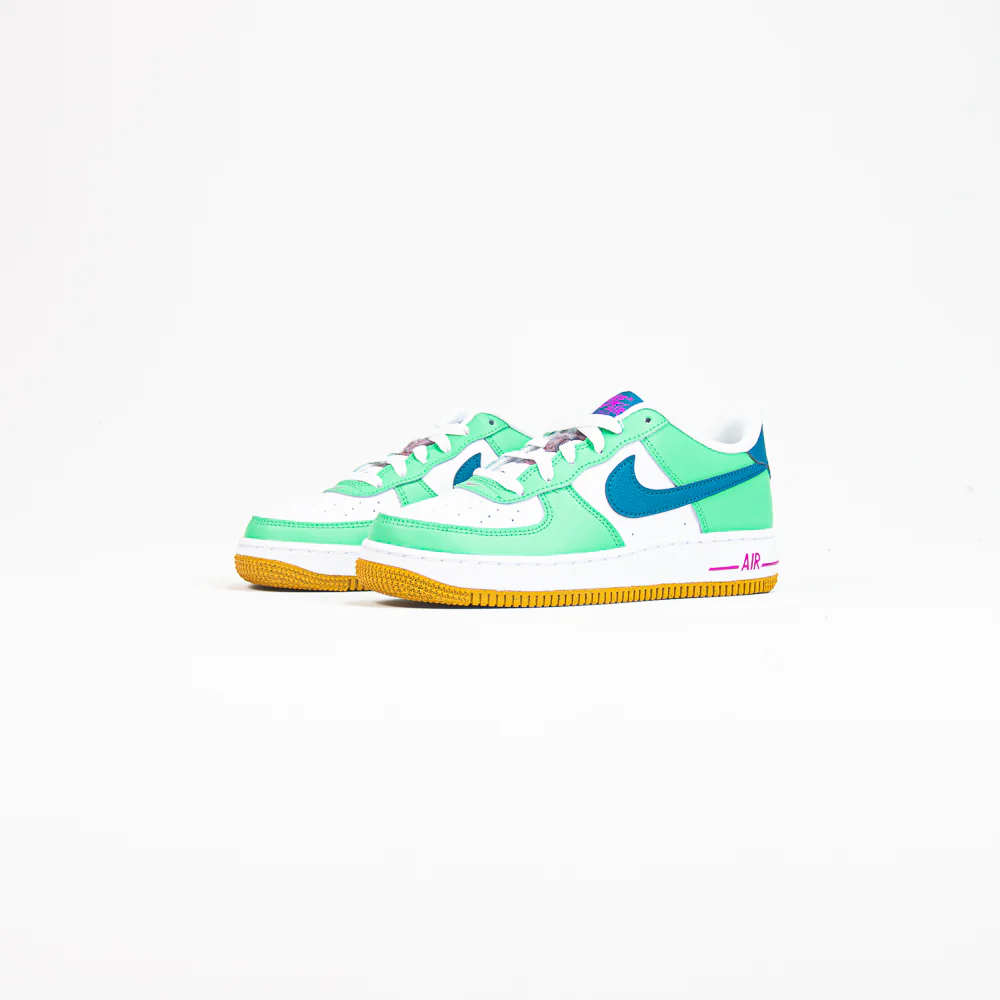 Air Force 1 LV8 GS (White/Green Abyss-Spring Green) - Image 2