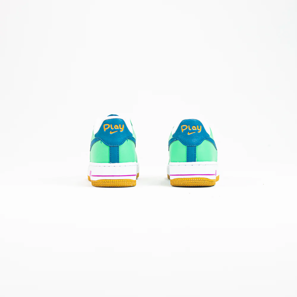 Air Force 1 LV8 GS (White/Green Abyss-Spring Green) - Image 3