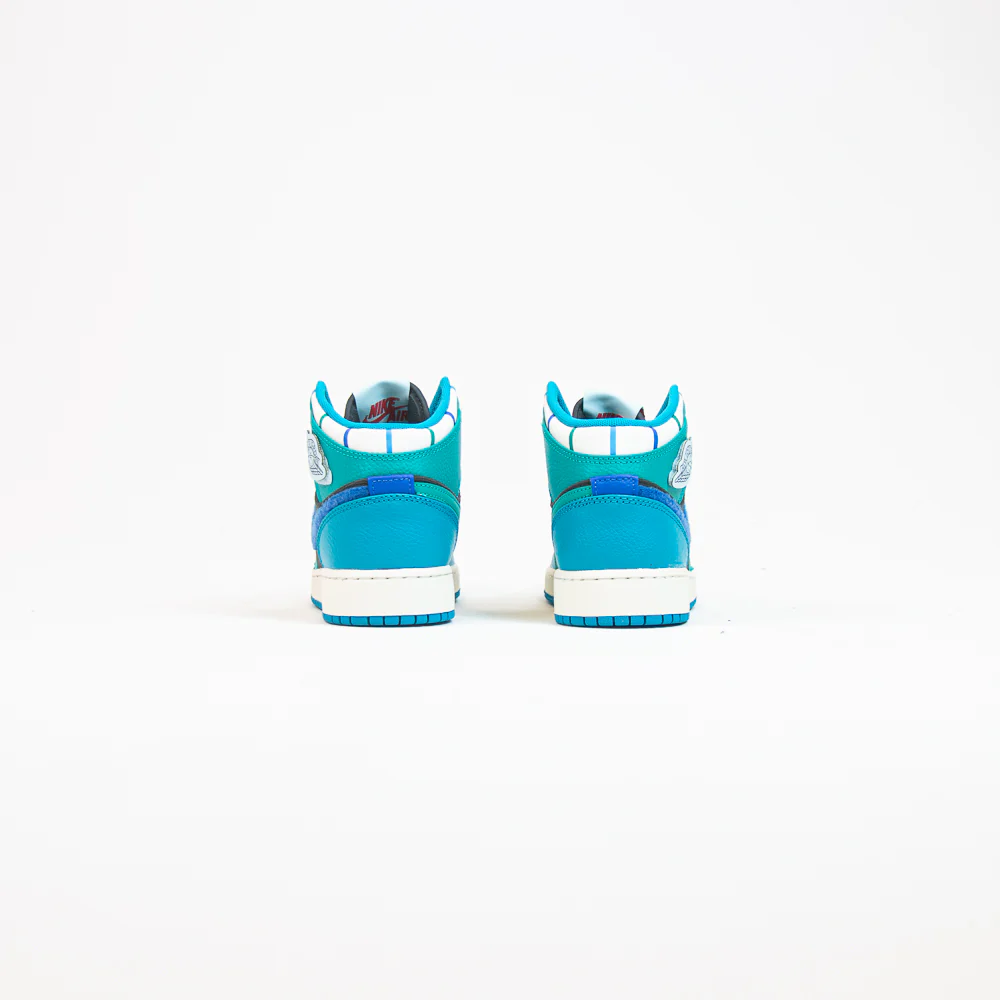 Air Jordan 1 Mid SS (GS) (Anthracite/Glacier Blue) - Image 3