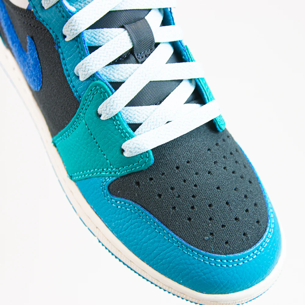 Air Jordan 1 Mid SS (GS) (Anthracite/Glacier Blue) - Image 4