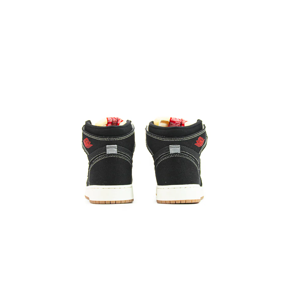 Air Jordan 1 RTR HI OG FC (GS) (Black/University Red-Sail) - Image 3