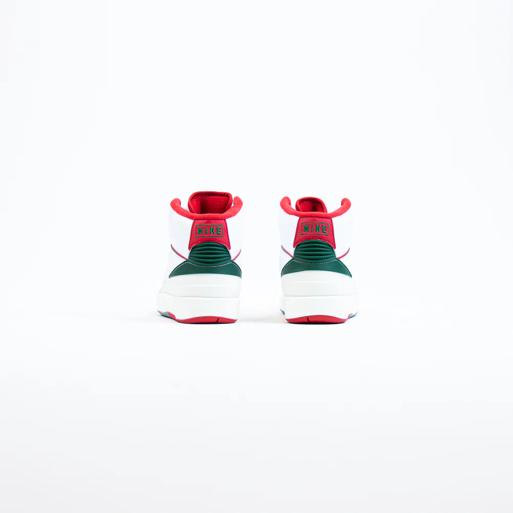 Air Jordan 2 Retro GS (White/Fire Red-Sail) - Image 3