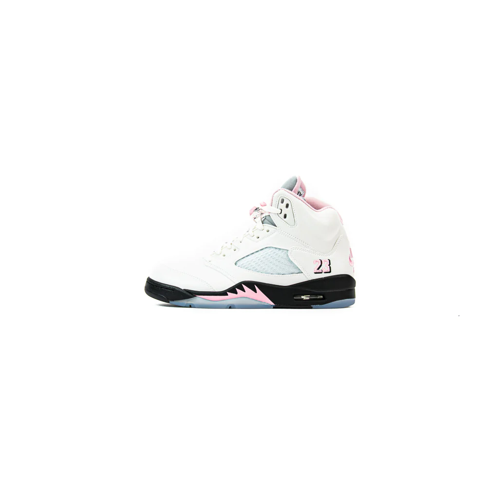 Air Jordan 5 Retro (White/Soft Pink/Black)