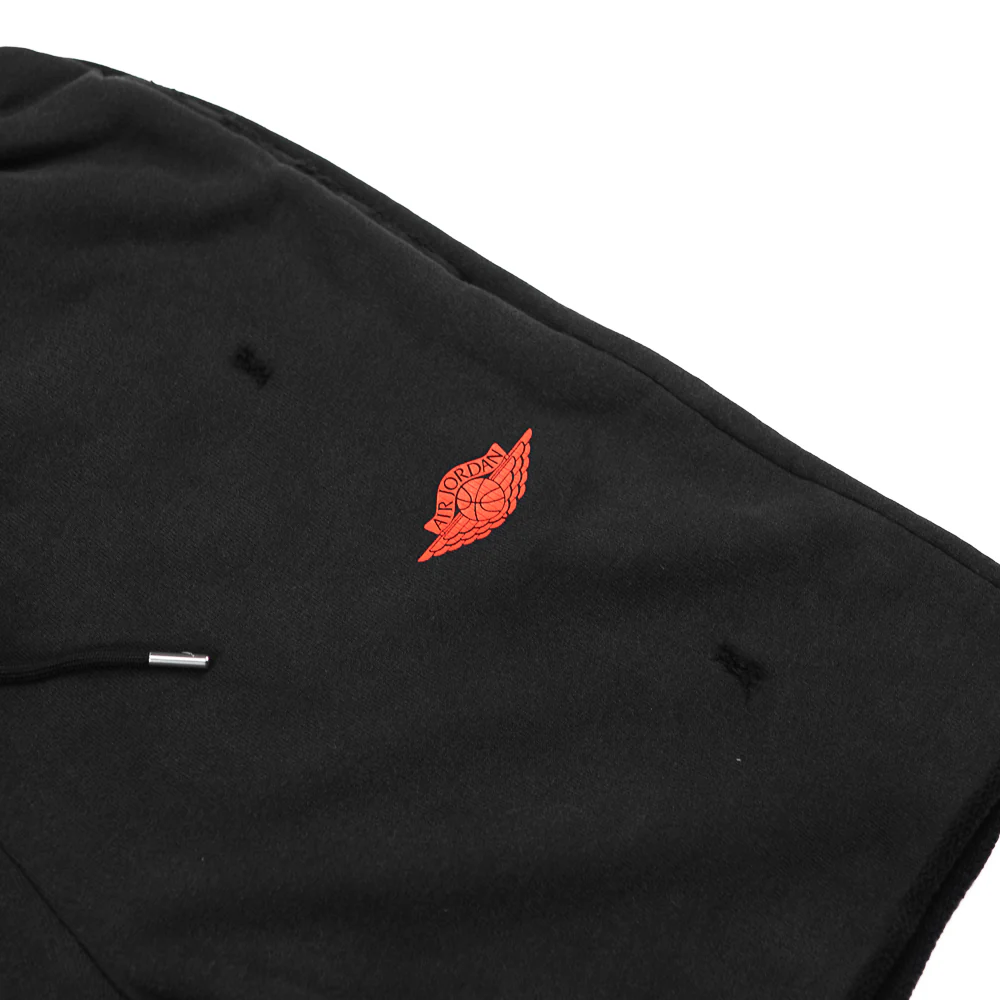 Air Jordan Rare Air French Terry Shorts (Black/Chile Red) - Image 2