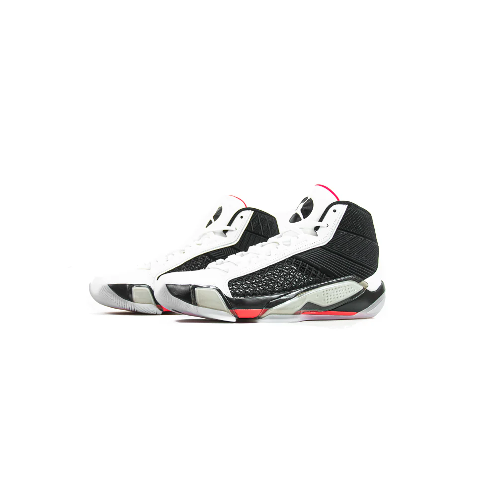 Air Jordan XXXVIII (GS) White/Black-Siren Red) - Image 2