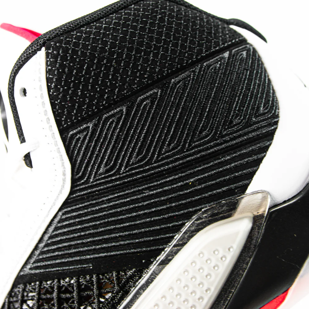 Air Jordan XXXVIII (GS) White/Black-Siren Red) - Image 5