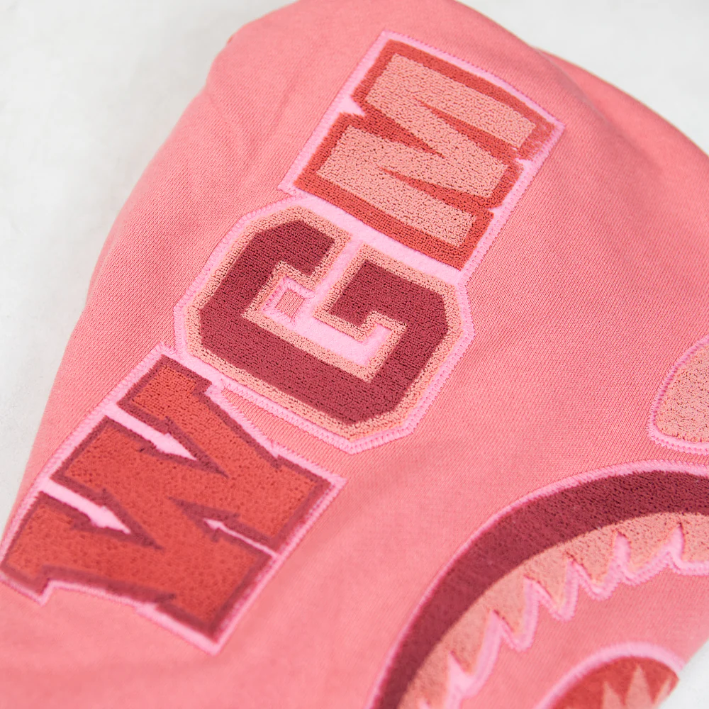 Ape Head One Point Shark Zip Hoodie (Pink) - Image 4