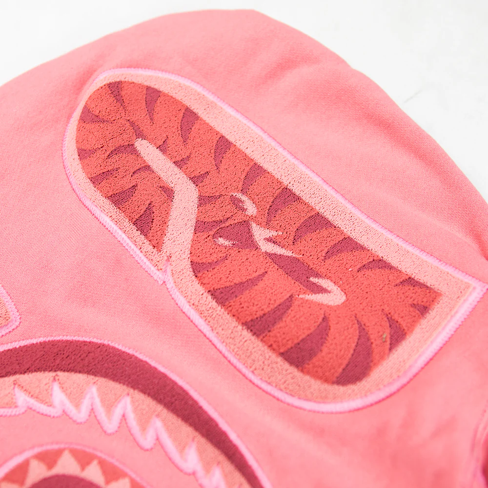 Ape Head One Point Shark Zip Hoodie (Pink) - Image 5