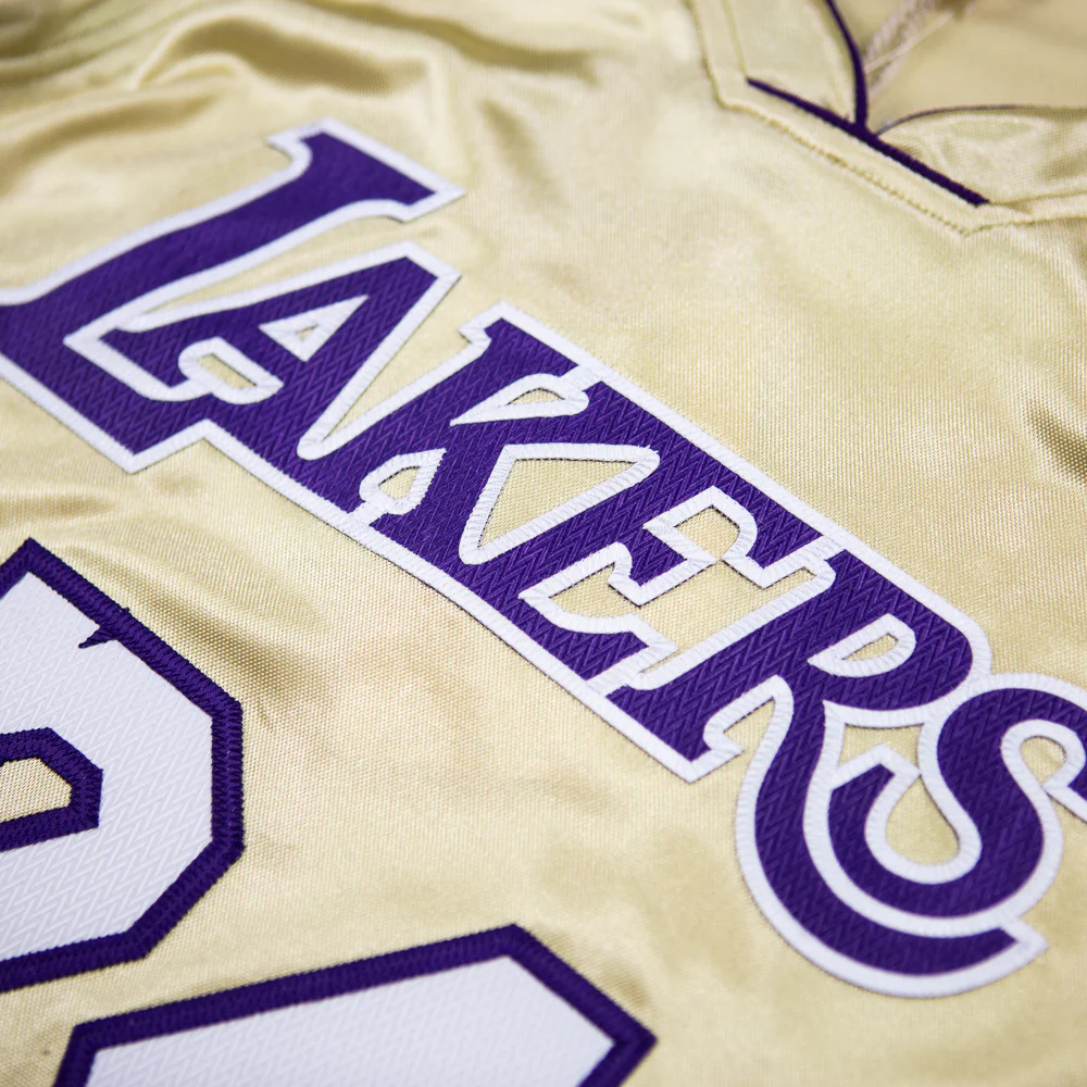 Authentic Hall of Fame Lakers Kobe Bryant Jersey (Metallic Gold) - Image 3