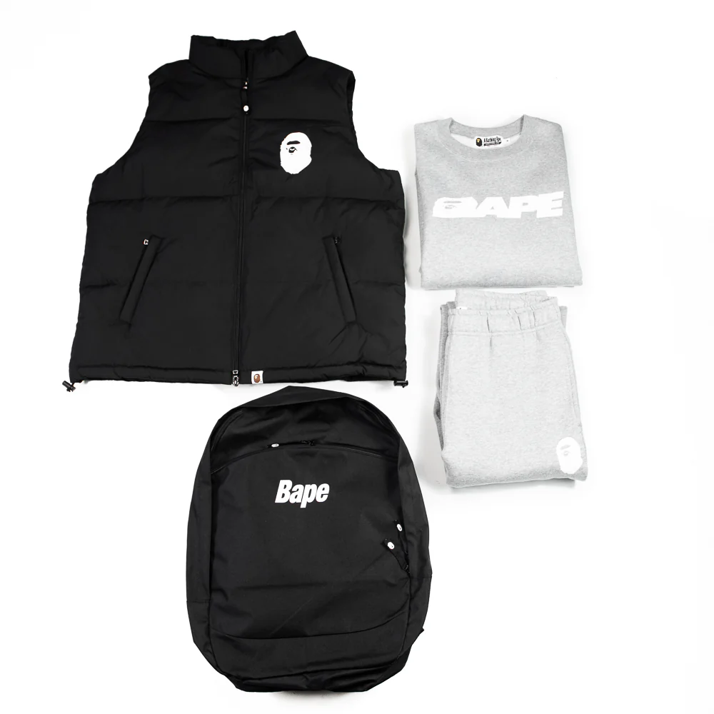 BAPE Premium Happy New Year Bag (Black/Grey) - Image 2