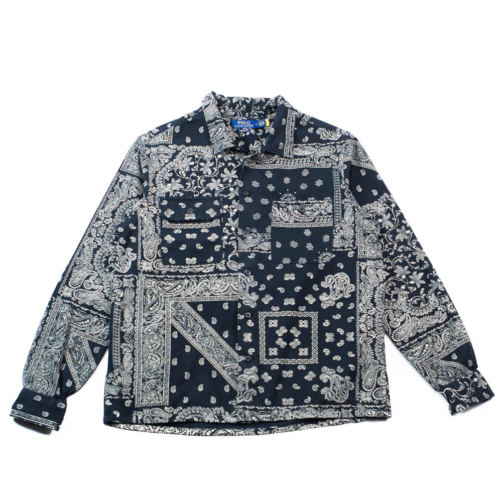 Brushed Cotton Flannel Dungaree Patchwork Shirt (Yukon Patchwork)