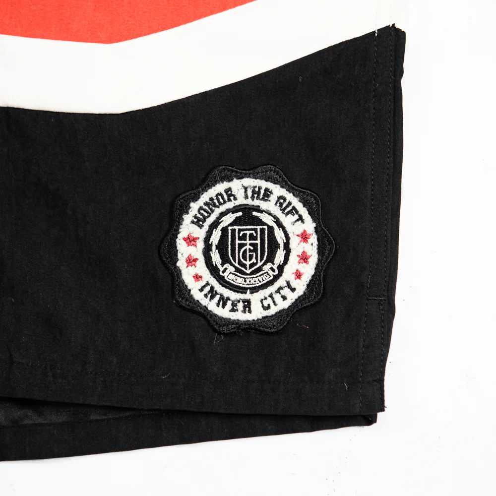 Brushed Poly Track Short (Black) - Image 2