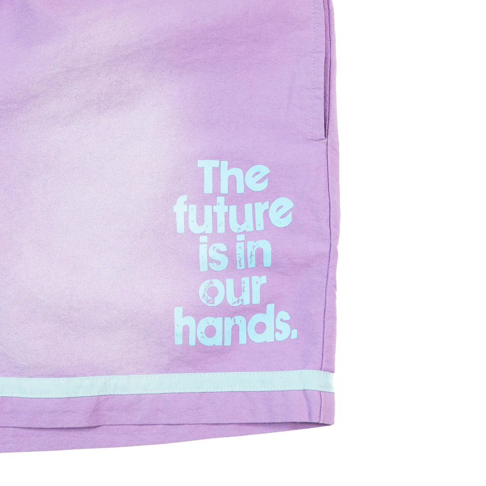 Canvas Stripe Short (Purple) - Image 2