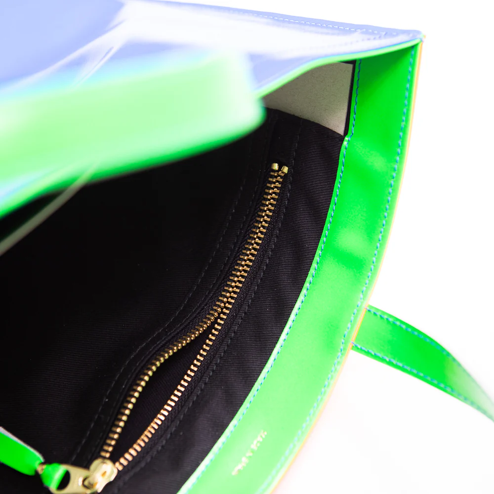 CDG Super Fluo Tote Bag (Blue/Orange) - Image 3