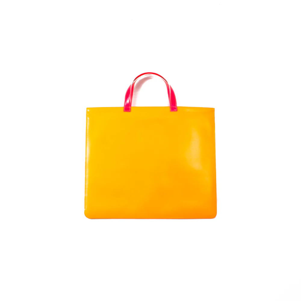 CDG Super Fluo Tote Bag (Yellow/Orange) - Image 4