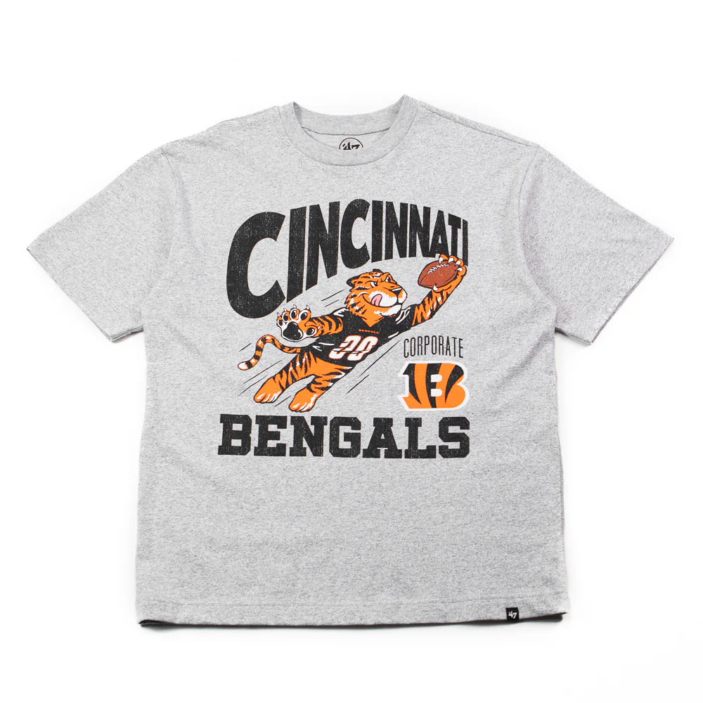 Cincinnati Bengals x Corporate Tiger Mascot Tee (Quartz Grey)