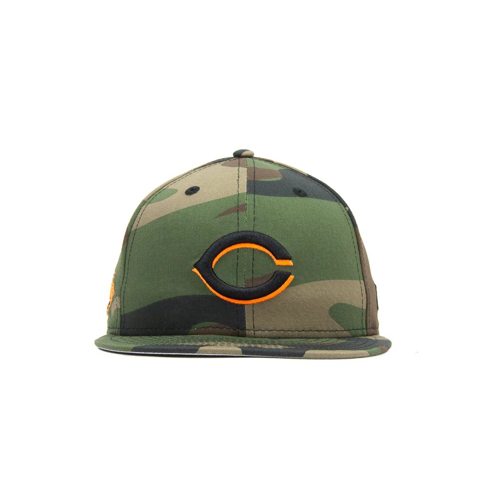 Cincinnati Reds 2011 All-Star Fitted Cap (Camo/Safety Orange)