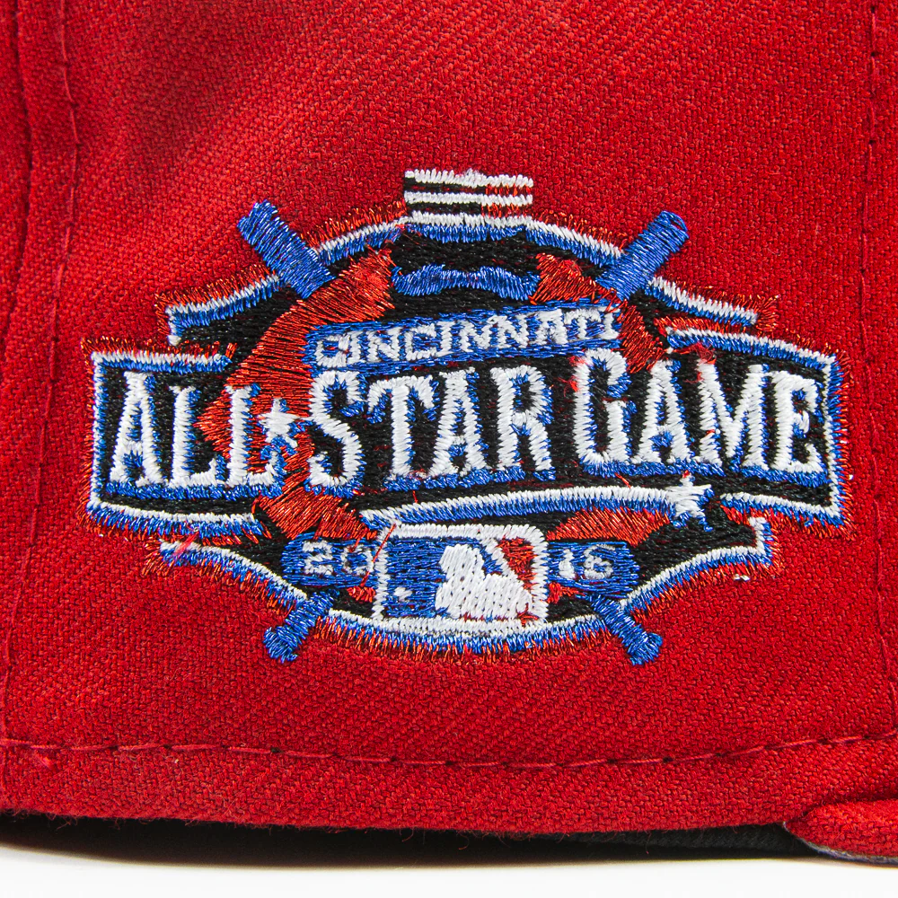 Cincinnati Reds 2015 All-Star Game Fitted Cap (Scarlett) - Image 2