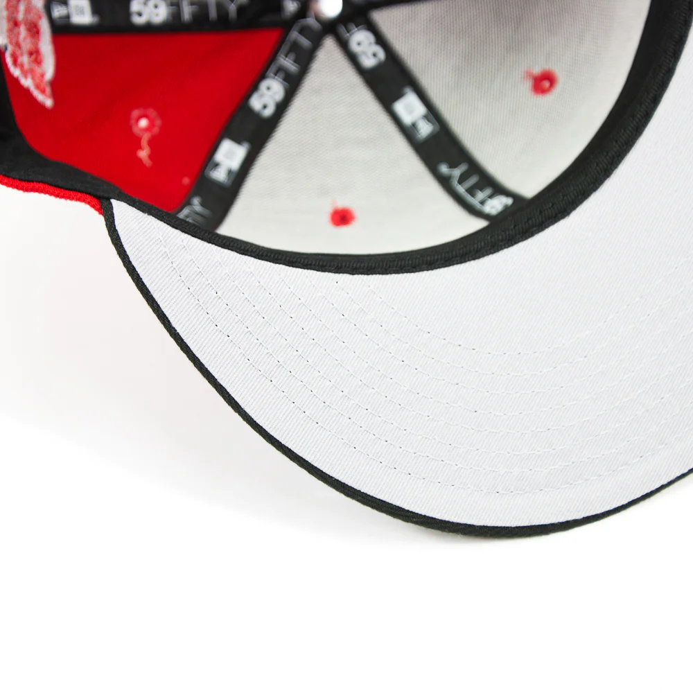 Cincinnati Reds 5x Champs Fitted Cap (Red/Black) - Image 8