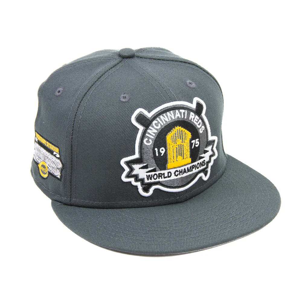Cincinnati Reds 75 World Series Commissioner Fitted Cap (Dark Grey) - Image 6