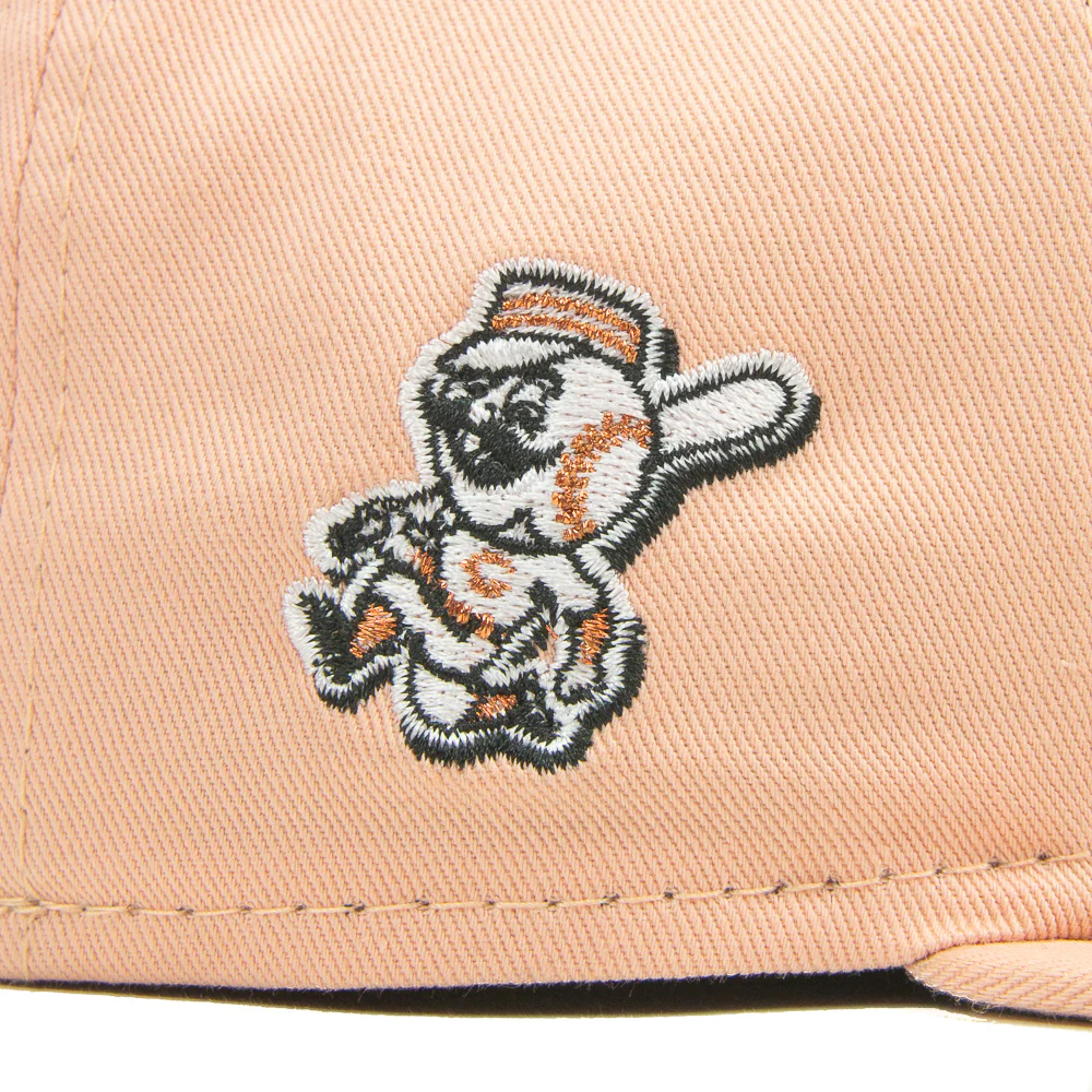 Cincinnati Reds C Font Fitted Cap (Blush) - Image 2