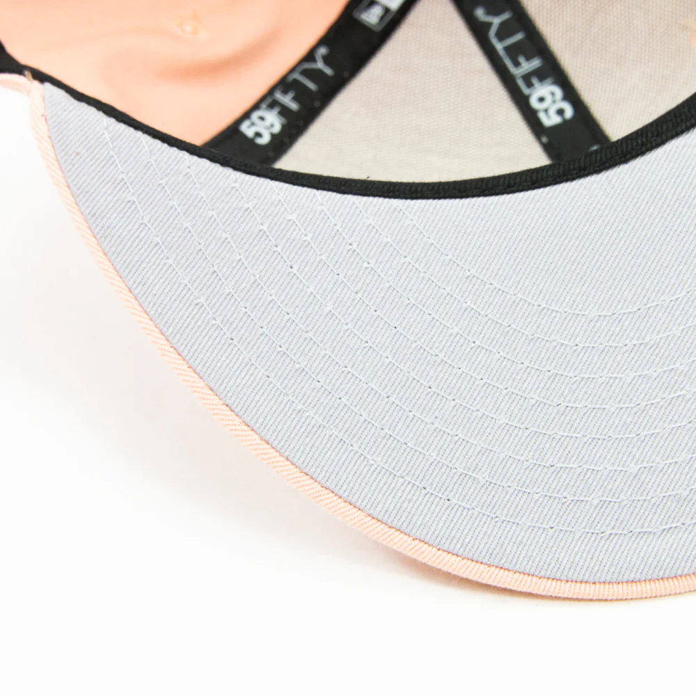 Cincinnati Reds C Font Fitted Cap (Blush) - Image 5