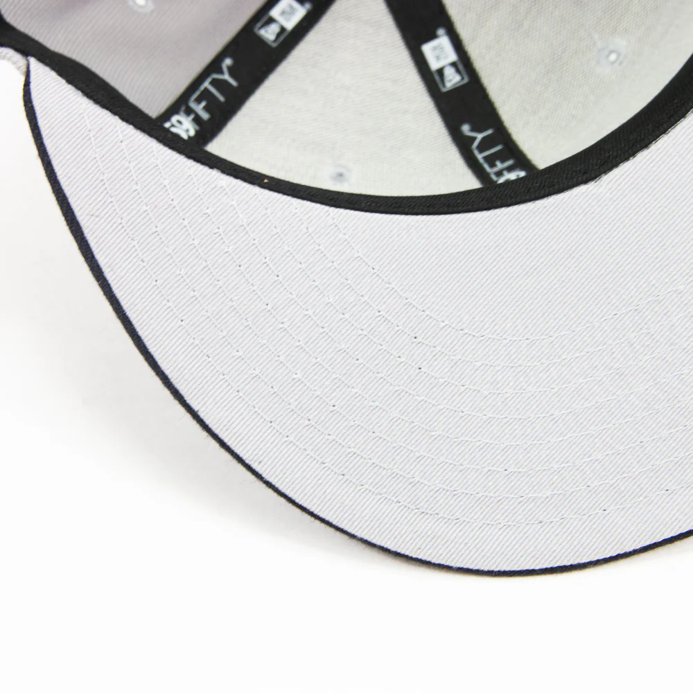 Cincinnati Reds C Font Fitted Cap (Grey/Navy) - Image 5