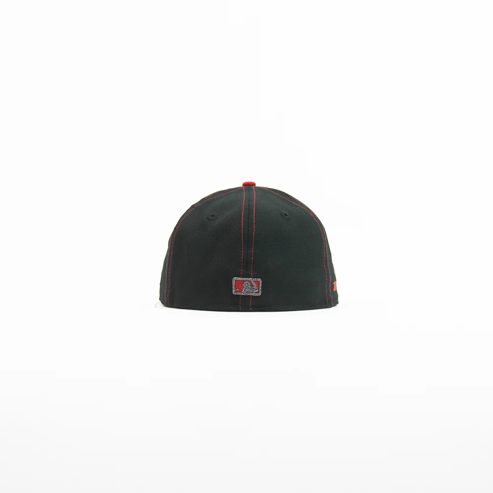Cincinnati Reds City Connect Fitted Cap (Black/Red) - Image 2