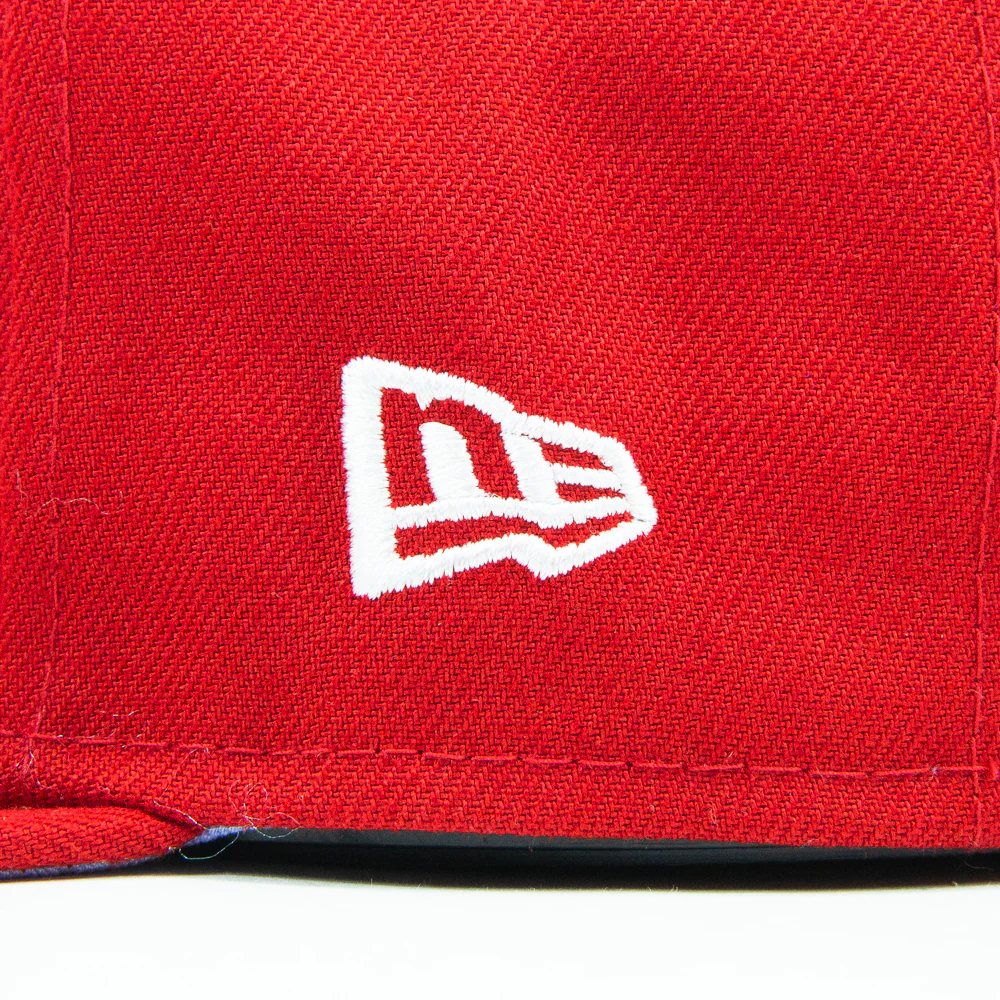 Cincinnati Reds Color Pop UV Fitted Cap (Red/Lavender) - Image 3