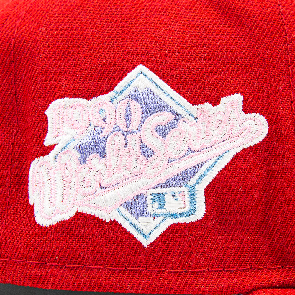 Cincinnati Reds Color Pop UV Fitted Cap (Red/Lavender) - Image 4