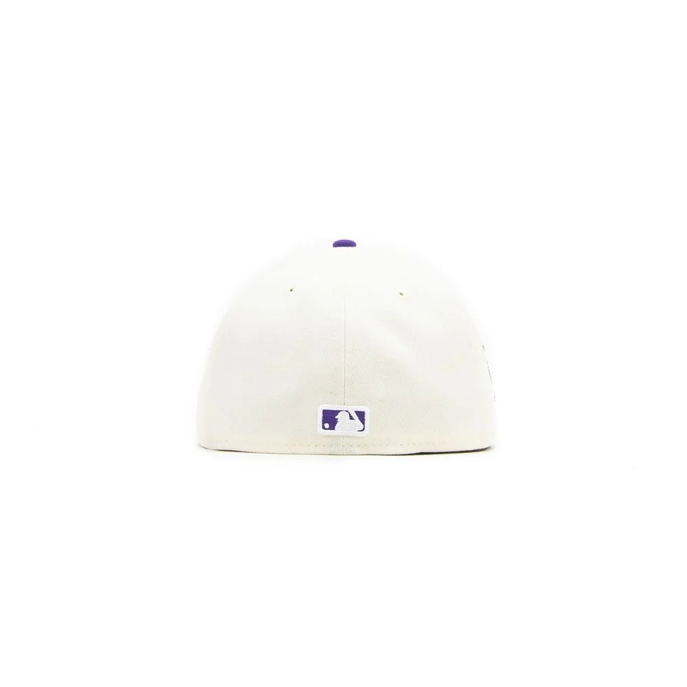 Cincinnati Reds Fountain Fitted Cap (Chrome/True Purple) - Image 2