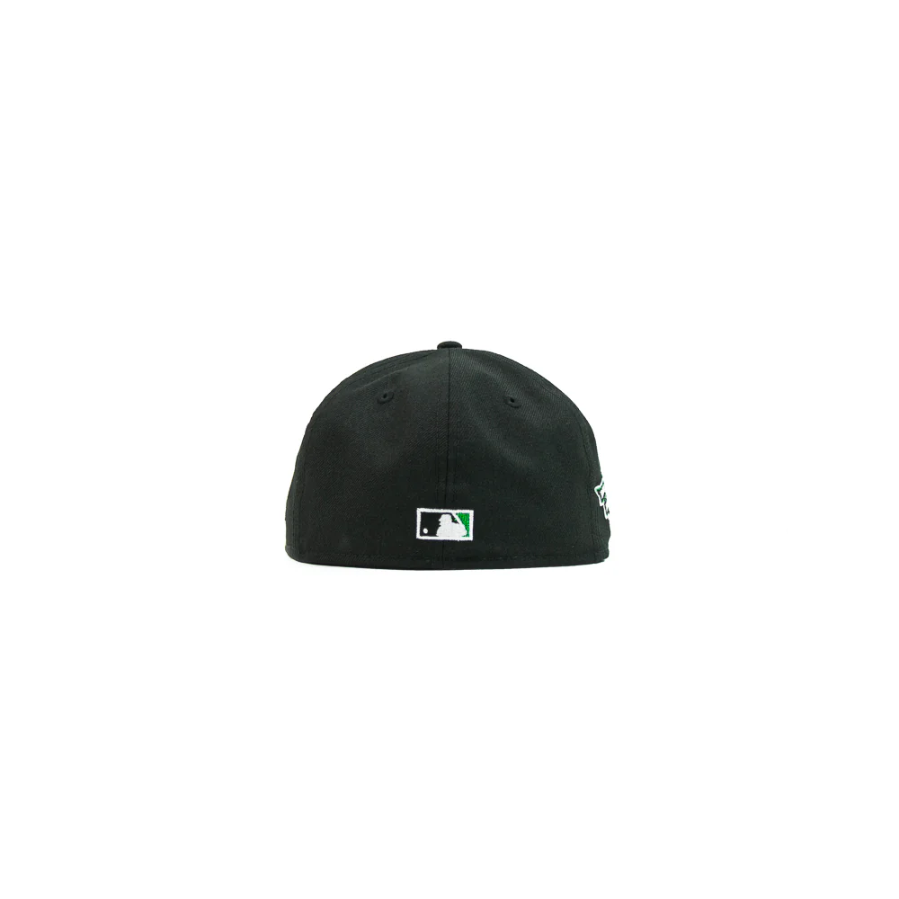 Cincinnati Reds “Los Rojos” 150th Anniversary Fitted Cap (Black/ Green) - Image 5