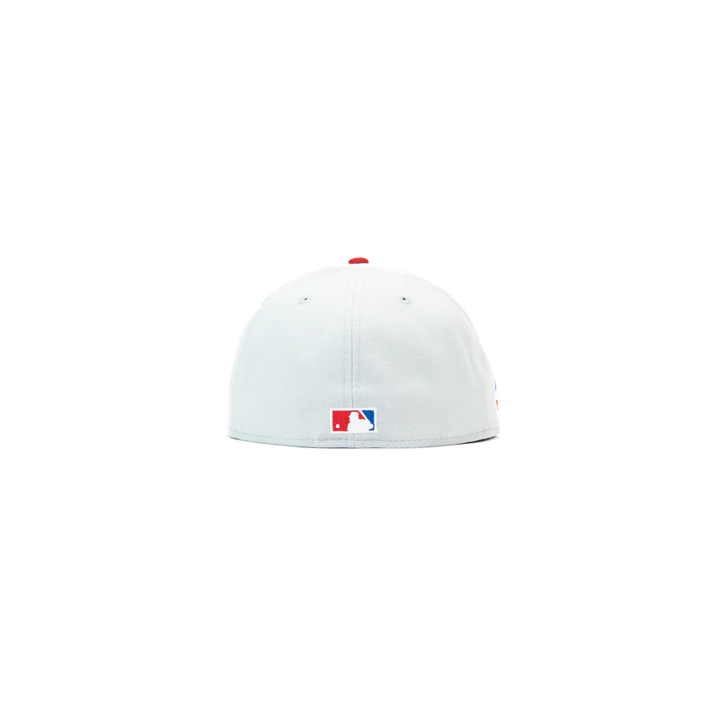 Cincinnati Reds "Los Rojos" Dominican Republic Fitted Cap (Dolphin Grey/Red) - Image 3