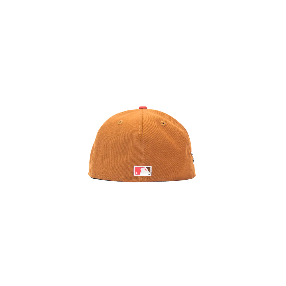Cincinnati Reds Rosie Red Fitted Cap (Earthy Brown/Coral) - Image 2