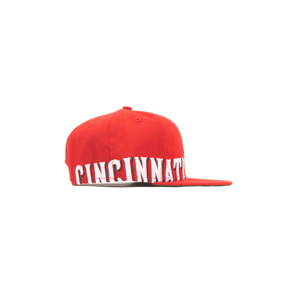 Cincinnati Reds Side Split Fitted Cap (Red) - Image 2