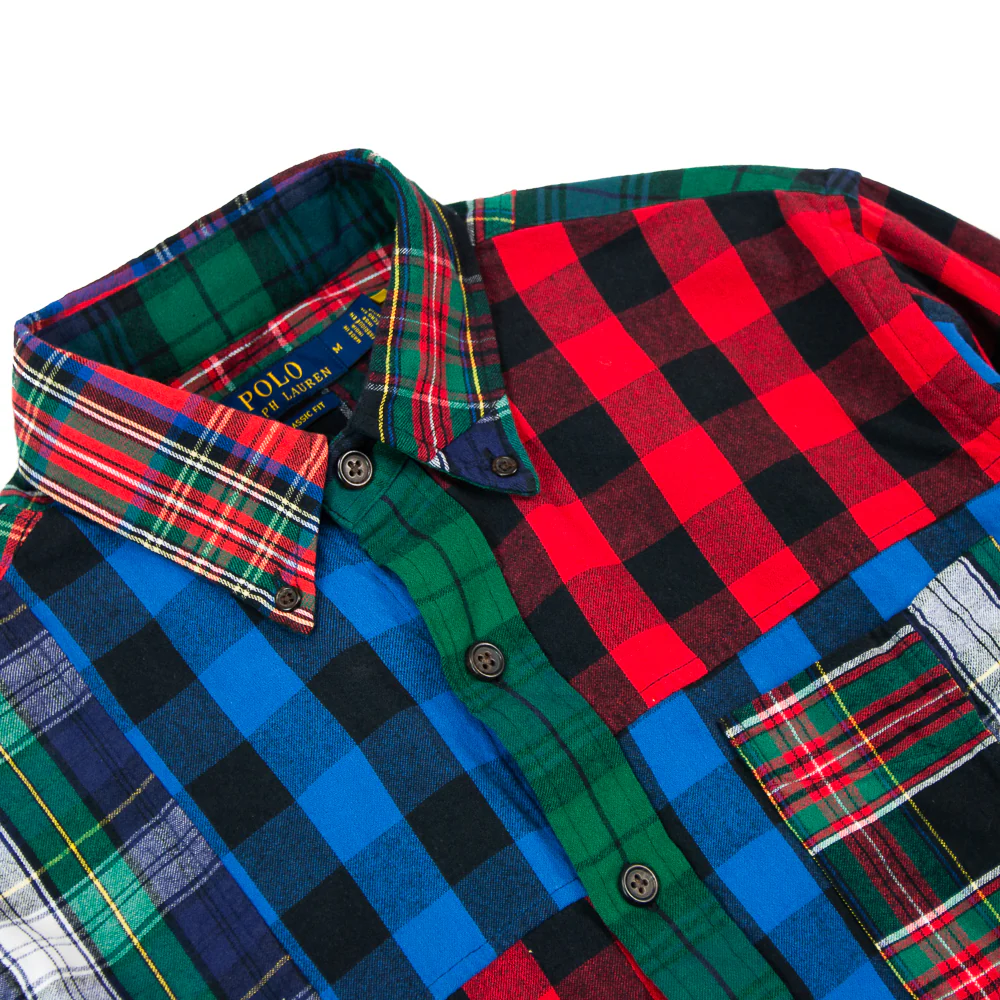 Classic Fit Patchwork Flannel (Multi) - Image 2