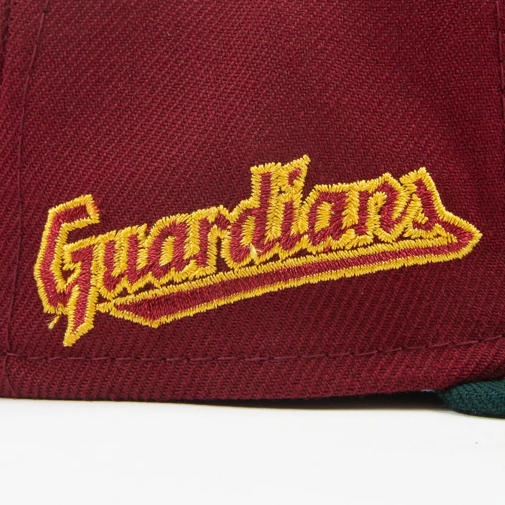 Cleveland Guardians Fitted Cap (Cardinal/Dark Green) - Image 2