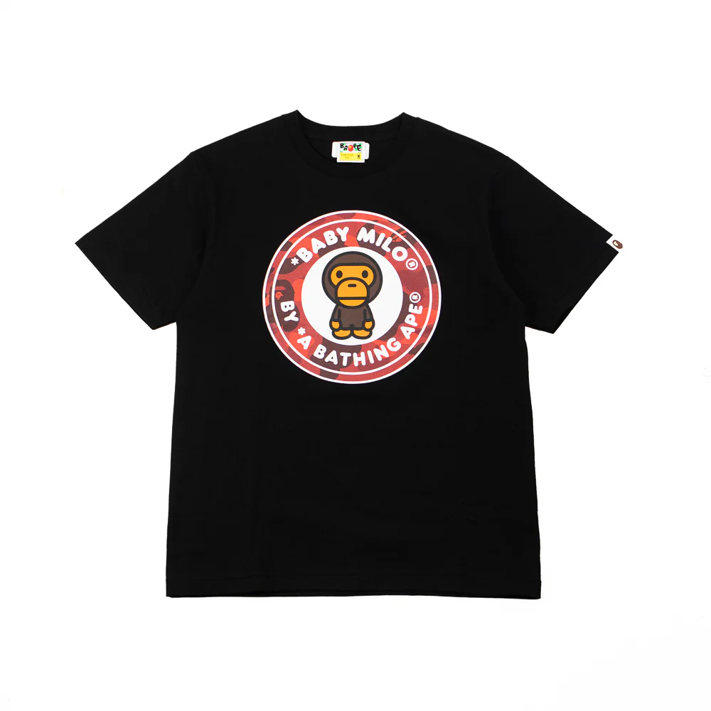 Color Camo Milo Busy Works Tee (Black/Red)