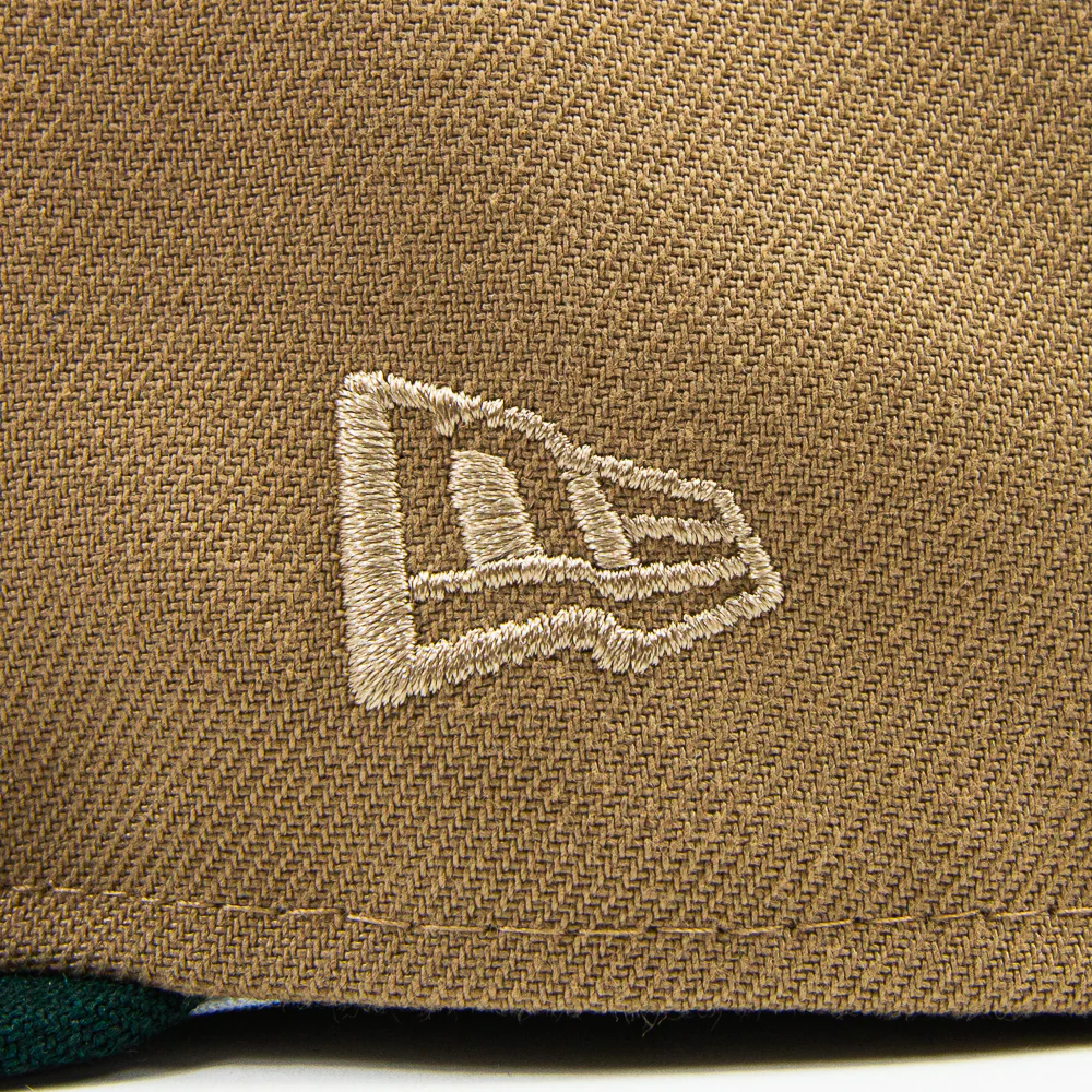 Columbus Clippers Fitted Cap (Khaki/Dark Green) - Image 3
