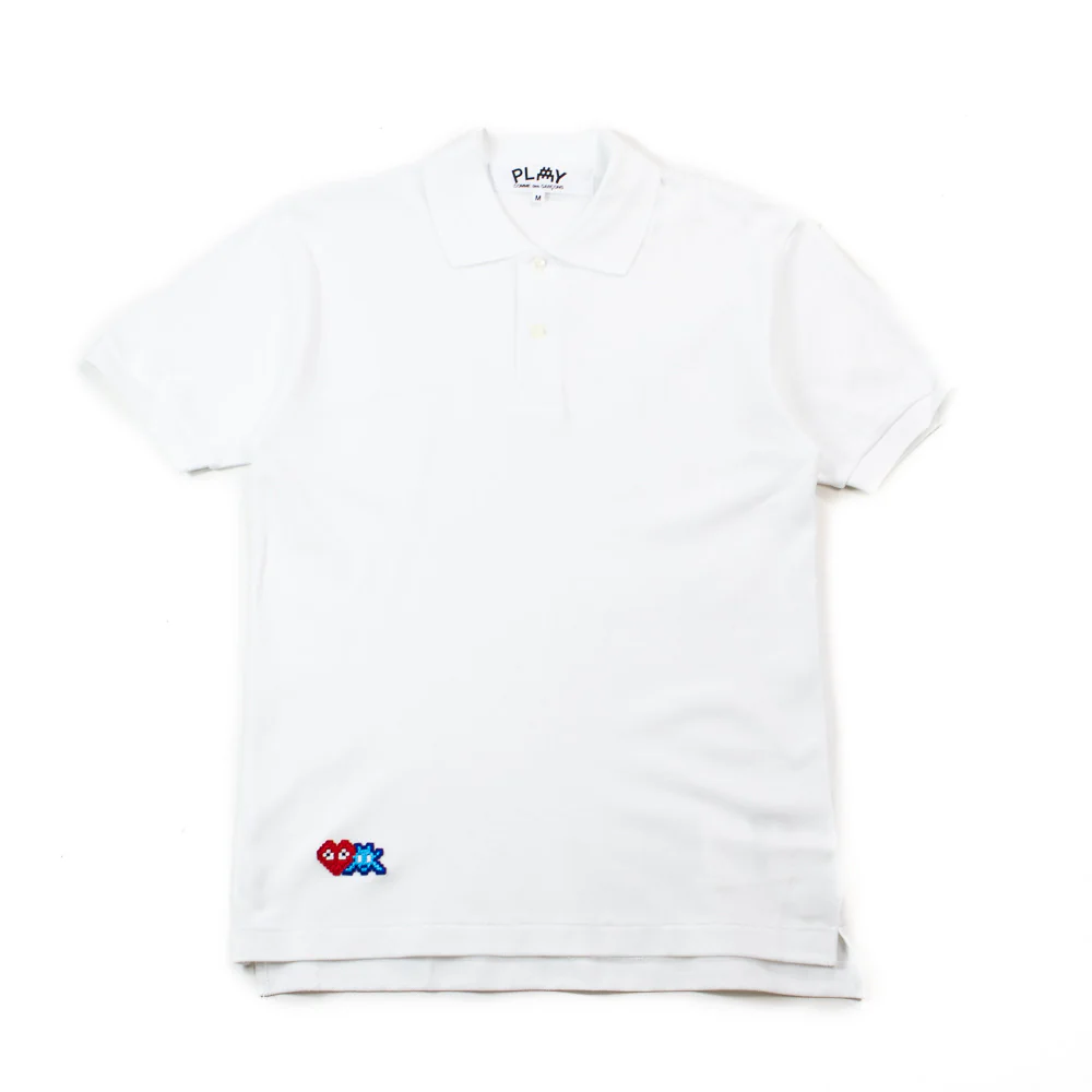 CDG PLAY x INVADER Polo (White)
