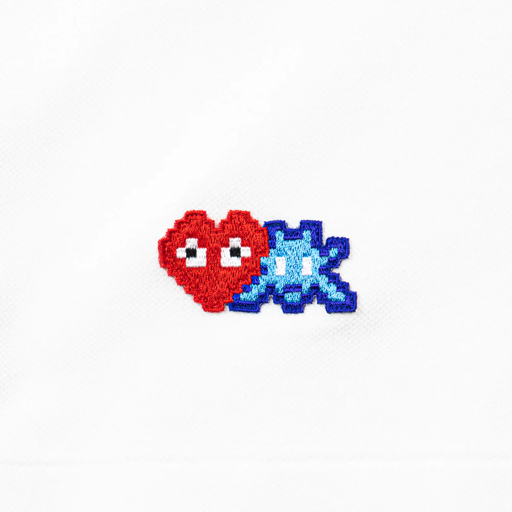 CDG PLAY x INVADER Polo (White) - Image 2